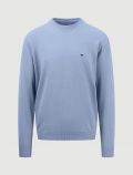 Maglia manica lunga casual Fynch-hatton - celeste - 0