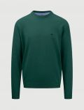 Maglia manica lunga casual Fynch-hatton - smeraldo - 0