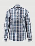 Camicia manica lunga casual Fynch-hatton - quadro blu - 0