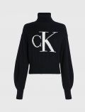 Pullover manica lunga Calvin Klein - black - 4