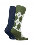 Calzini caldo cotone corti Tommy Hilfiger - verde militare - 2