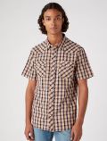 Camicia manica corta casual Wrangler - brown - 0