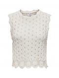 Pullover senza maniche Only - cloud dancer - 3