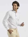 Camicia manica lunga casual Bugatti - bianco - 2