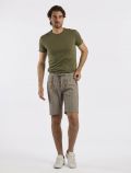 T-shirt manica corta Yes Zee - verde militare - 1