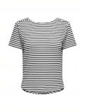 T-shirt manica corta Only - nero bianco - 4