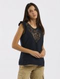 Camicia manica corta Fly Girl - blu - 0