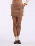 Gonna ecopelle San Babila - beige - 0