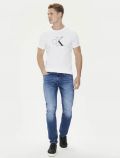 T-shirt manica corta Calvin Klein - white - 3