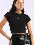 T-shirt manica corta Calvin Klein - black - 1