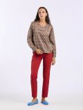 Pantalone Emme - mattone - 4