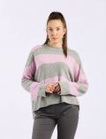 Pullover manica lunga Iblues - rosa grigio - 0