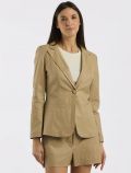 Giacca ecopelle Susy Mix - beige - 1