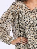 Camicia manica lunga Pennyblack - fiori blu e beige - 2