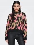 Pullover manica lunga Only - nero rosa - 0