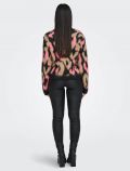 Pullover manica lunga Only - nero rosa - 3