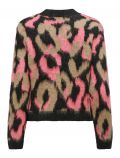 Pullover manica lunga Only - nero rosa - 5