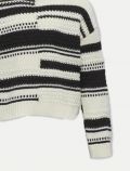 Pullover manica lunga Only - bianco nero - 1