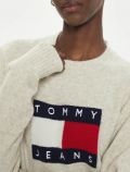 Pullover manica lunga Tommy Jeans - white melange - 1