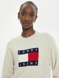 Pullover manica lunga Tommy Jeans - white melange - 3