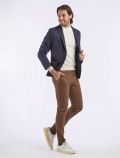 Pantalone casual Teleria Zed - cioccolata - 4