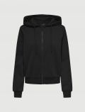 Maglia in felpa zip cappuccio Only - black - 0