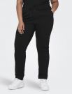 Pantalone lungo vita elasticizzata co... - black