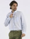 Camicia manica lunga casual Fynch-hatton - bianco azzurro