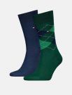 Calzini caldo cotone corti Tommy Hilfiger - verde scuro