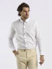 Camicia manica lunga casual Bugatti - bianco