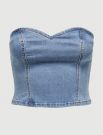 Top Only - medium blue denim