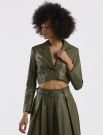 Giacca bolerino Susy Mix - verde militare