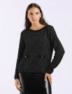 Pullover manica lunga Pennypink - nero