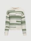 Pullover manica lunga Only - bianco verde